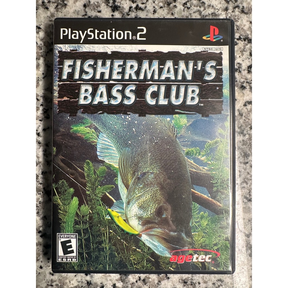 Fishermans Bass Club PlayStation‎ 2 PS2 Video Game NTSC U C Complete